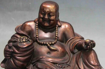 Бесплатная доставка &ltкитайский буддийский красная медь бронза счастливое