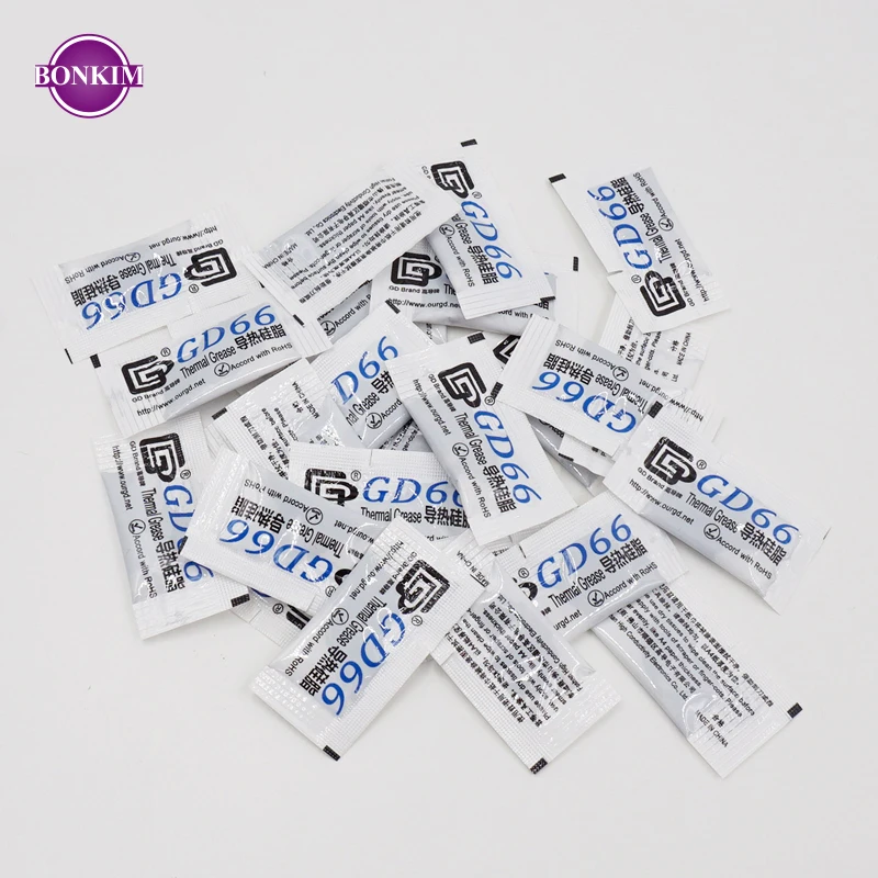 50 шт. GD66 Теплопроводящая паста силиконовая штукатурка для светодиодного чипа