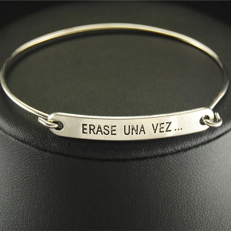 1 шт. Прямая поставка слова шармы Браслет-манжета для любимой матери папы подарок