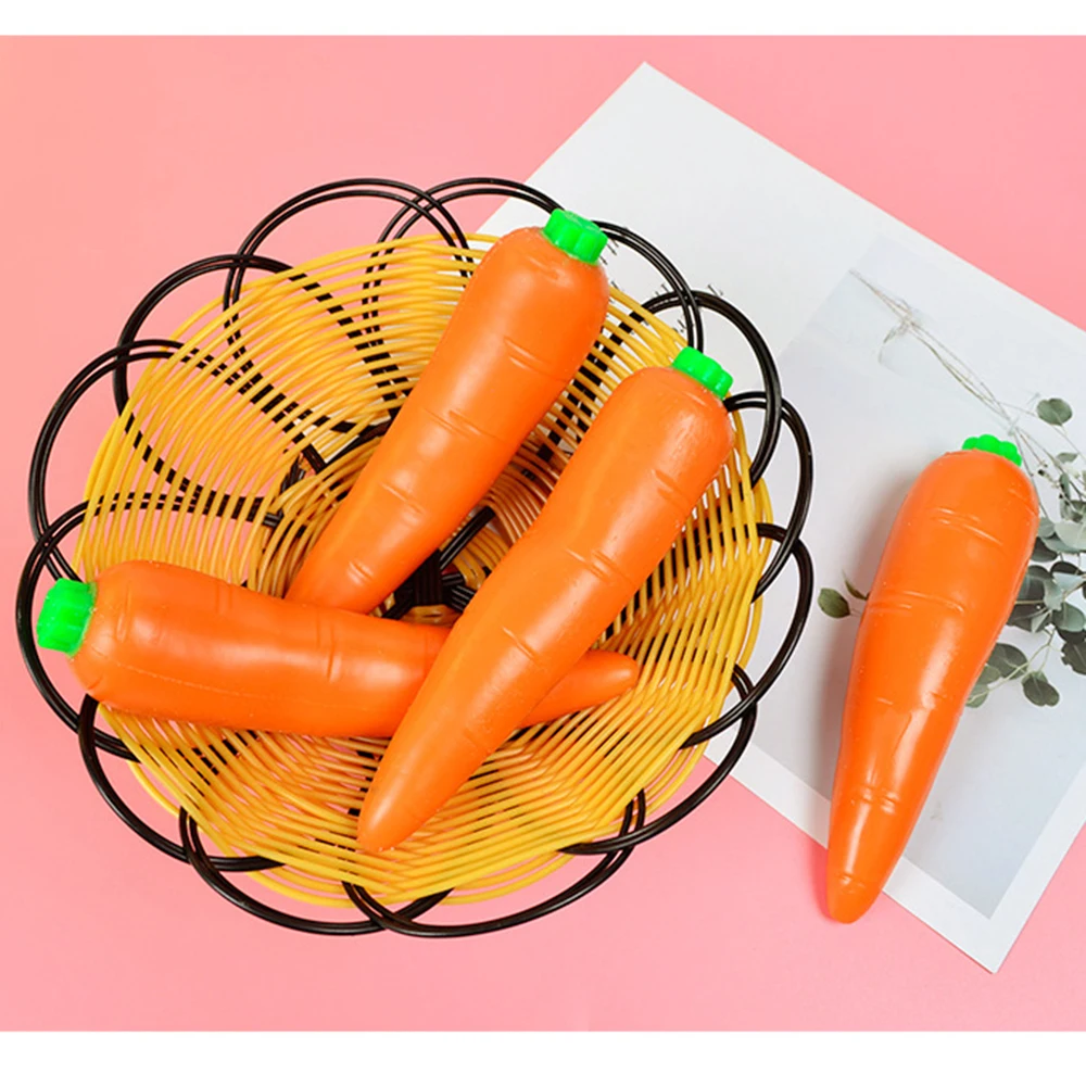 

Memory Sand Carrot Strange Decompression Toy TPR Stretchable Decompressing Plant Relieve Boredom Vent Emotions Game