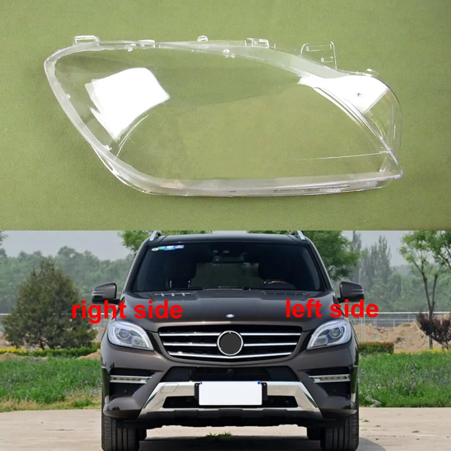 Для 2012- Benz W166 m-класс ML300 ML350 ML400 ML450 ML500 абажуры фары прозрачный абажур фары оболочки