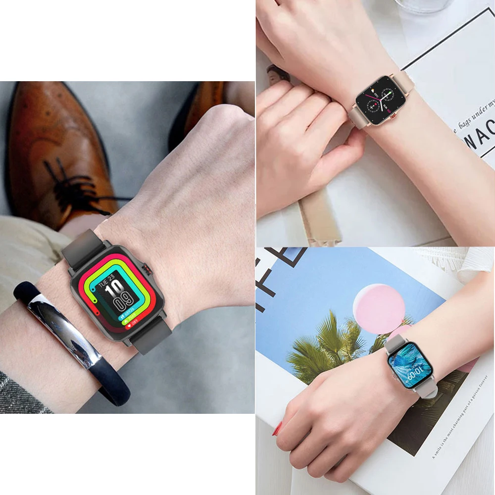 

Smart Watch Men 2021 GTS 2 Bluetooth Call Smartwatch Women Custom Dial Original FM08 1.7 IP67 Waterproof for Amazfit GTS2 Pro P8