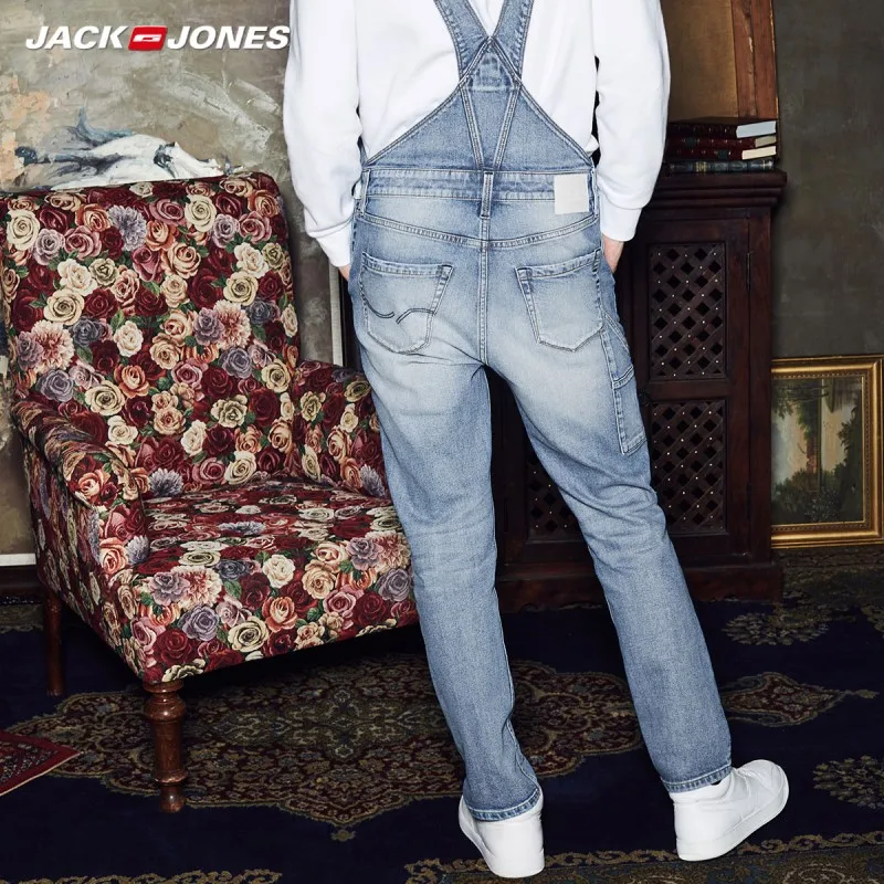 JackJones зимняя мужская мода тренд стрейч джинсы комбинезоны джинсовые штаны одежда