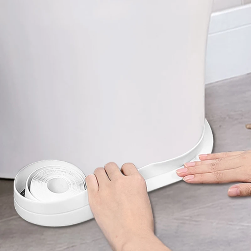 

320cm Bathroom Shower Sink Bath Sealing Strip Tape White PVC Self adhesive Waterproof Wall Sticker for Bathroom Kitchen Decor