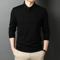 new long sleeve polo mens lapel solid large long sleeve t shirt casual mens wear oversized t shirt