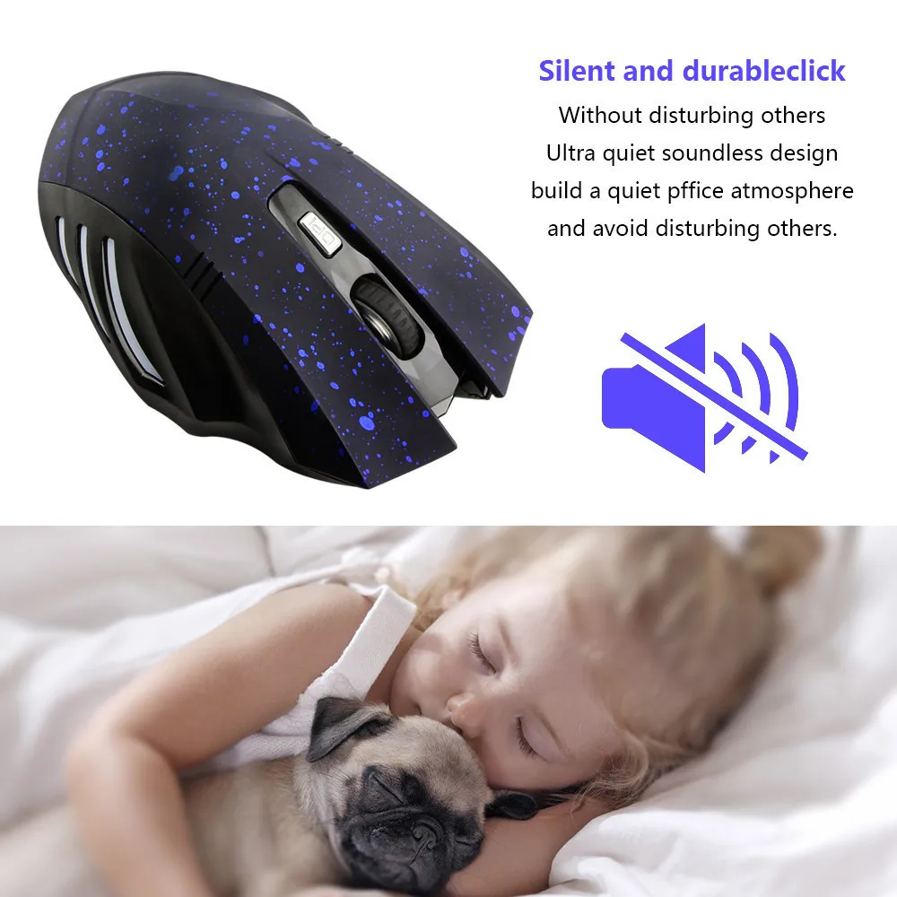 Эргономичная Bluetooth мышь перезаряжаемая BT 3 0 Беспроводная игровая 1600DPI