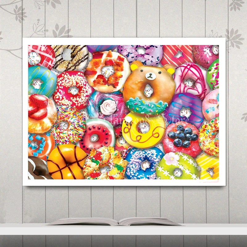 5D сделай сам алмазная живопись Пончик картина из полной дрели вышивка крестиком