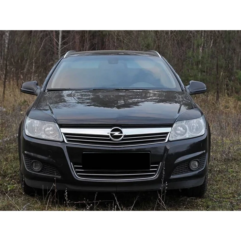 Накладки на фары реснички брови веки для Opel Astra H 2007 2009 ABS пластик тюнинг накладка