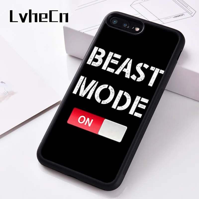 Силиконовый чехол для телефона LvheCn iPhone 6 6S 7 8 Plus 5 5S SE X XS XR 11 PRO MAX Beast Mode фитнес