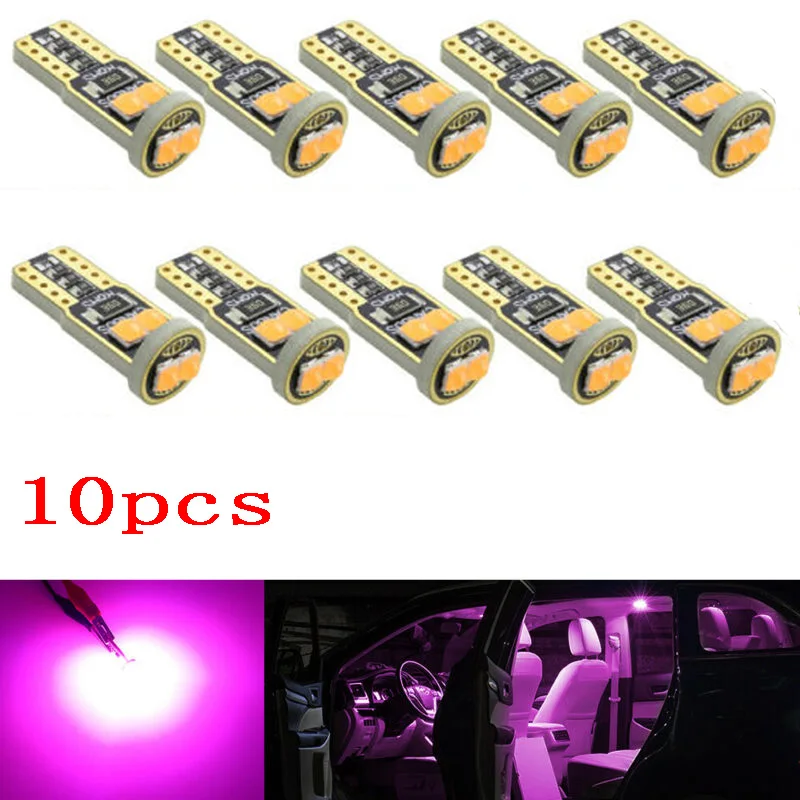 

DC 12V Side Light 24.5x9.7x9(mm) 10pcs T10 LED 6 SMD Canbus 194 168 W5W Car