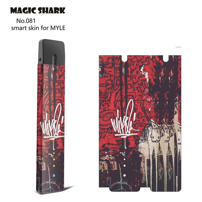Magic Shark Fashion Devil Balloon Микки цветок пленка для губ чехол вейпа наклейка Myle Vape 079-100 |