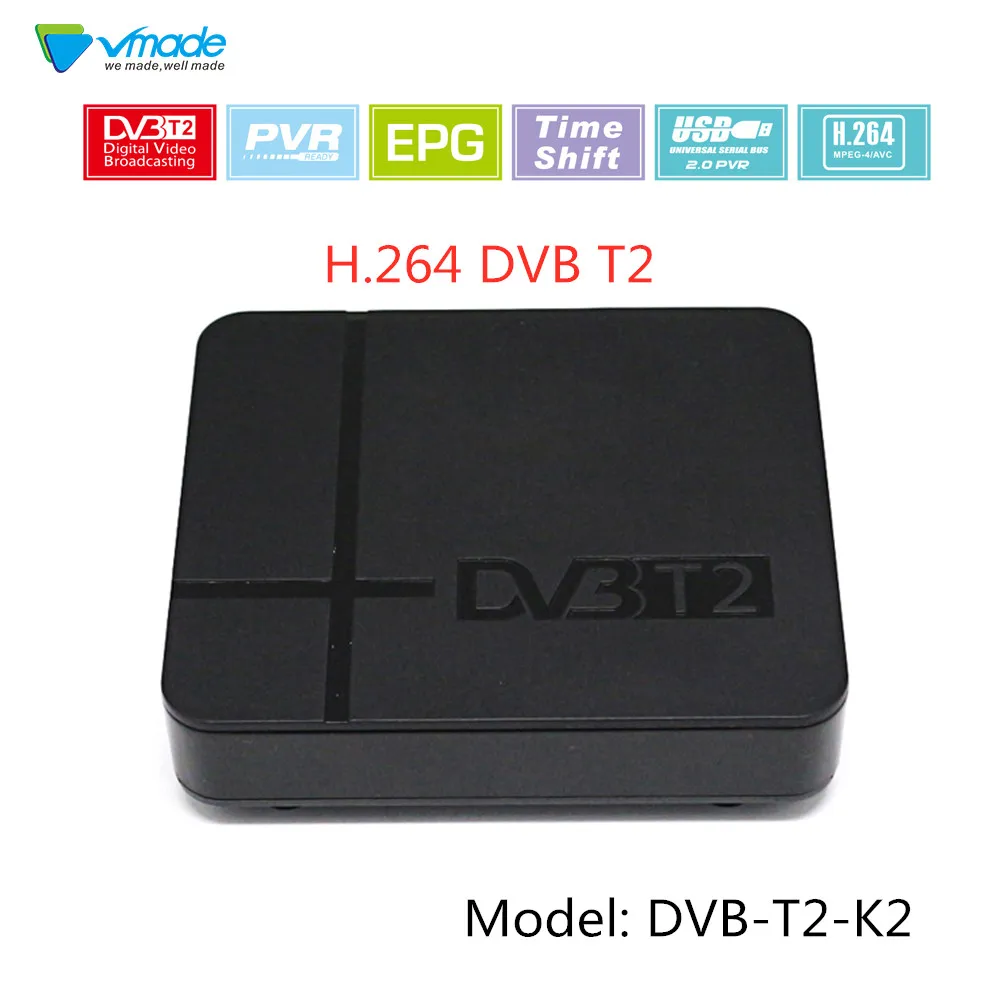 Vmade DVB T2 декодер TV Box HD наземного цифрового ТВ тюнер ресивер Поддержка H.264 приемник