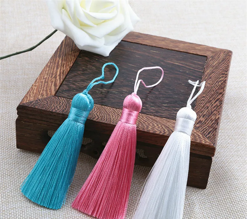 Оригинальная модная Закладка-веревка для чайника, 29 цветов, подвесная кисточка из полиэстера, праздничное Подарочное платье «сделай сам», вертикальная кисточка для льда 8 см