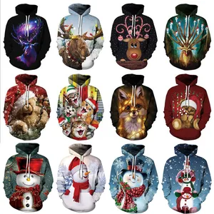 2019 новейший 3D принт Рождественский Снеговик Лось тематический пуловер толстовки для женщинмужчин повседневные свободные свитшоты больших размеров Femme подарок