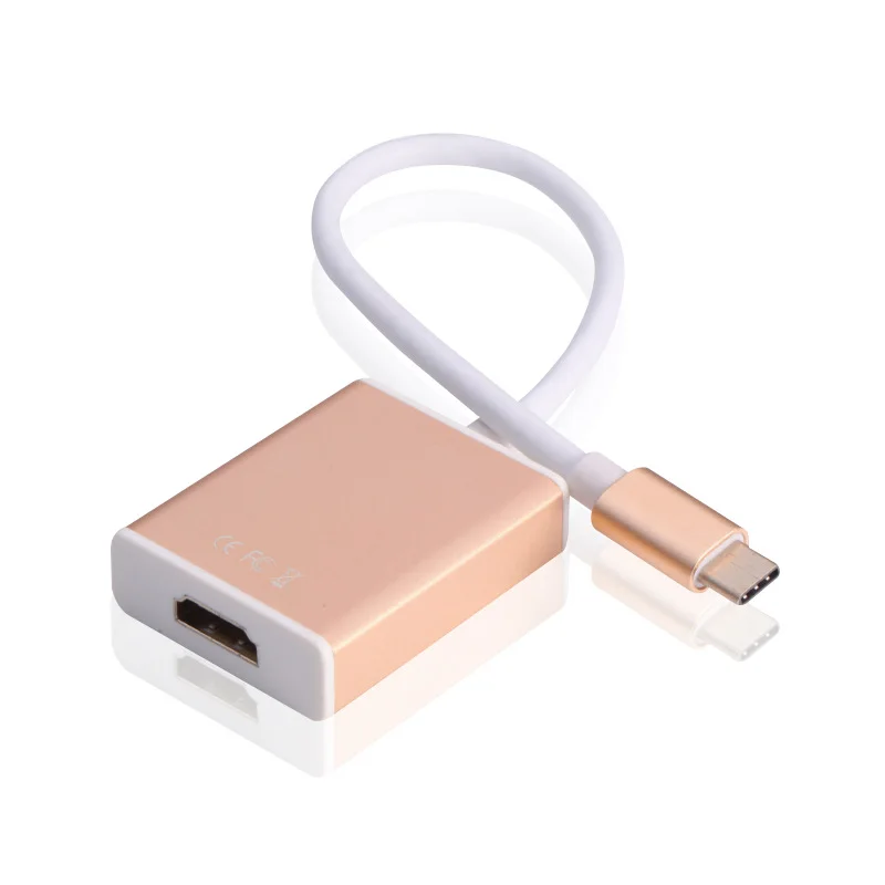 

Адаптер для HD-телевизора, совместимый с USB-C Type-C и HDMI, конвертер USB 3,1 4K для ПК, планшетов, стандартный адаптер HDMI, видеокабели