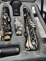 music fancier club bakelite bb clarinets premium professional clarinet silver plated keys 17 keys with case mouthpiec