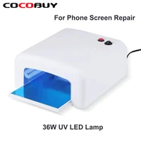 36w uv led lamp for mobile phone lcd screen logic board cpu chip fast curing light repair tools uv glue nail dryer led light