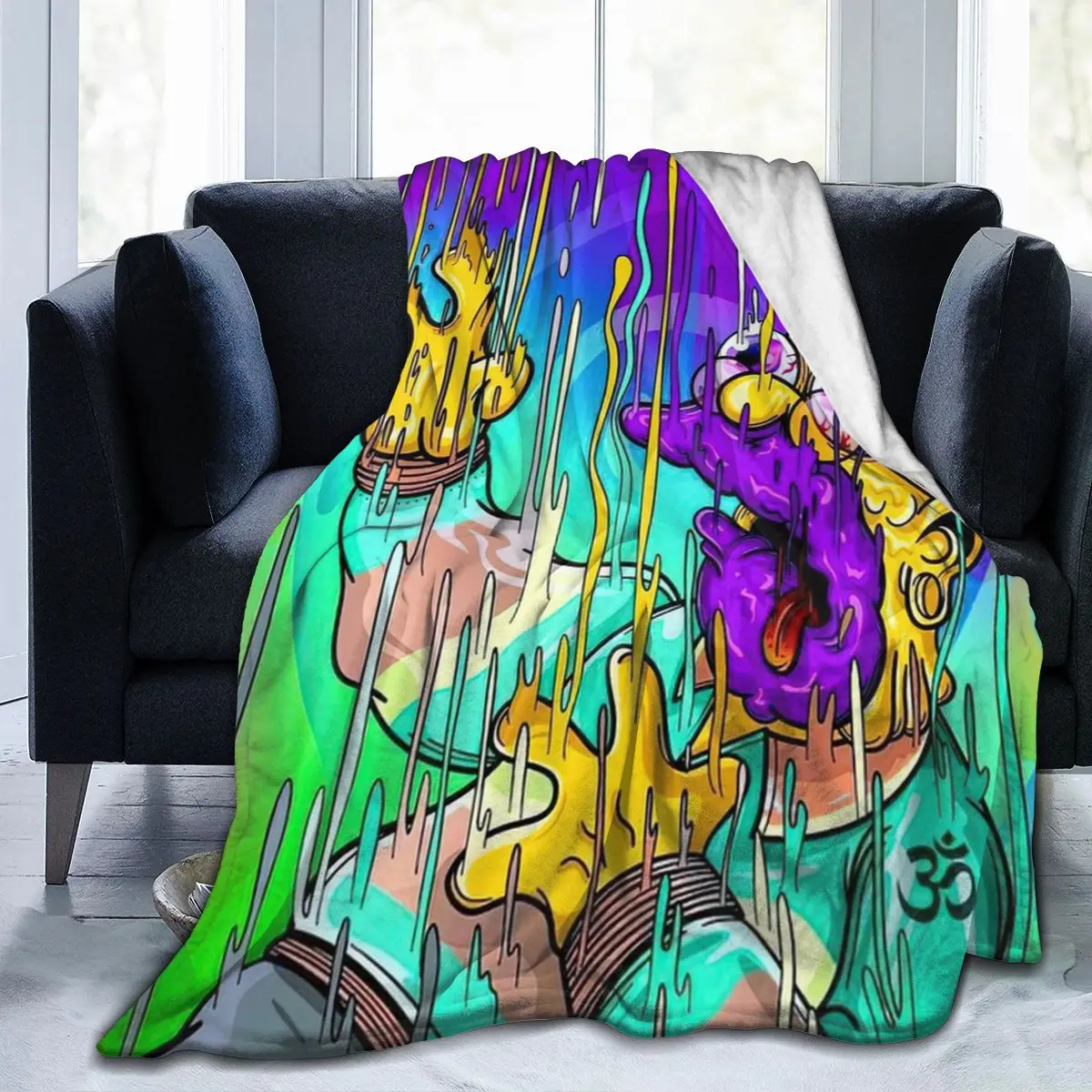 

Одеяло с 3D рисунком из шерпы, теплое супермягкое Фланелевое офисное покрывало для сна, постельное белье для дивана, плюшевое одеяло, пледы ...