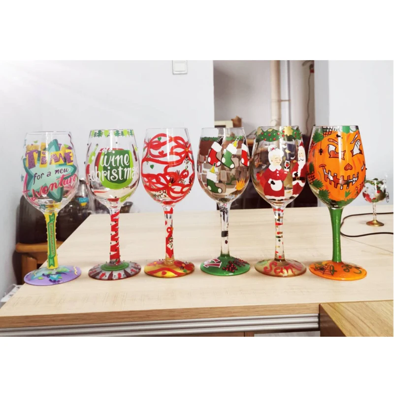 Женские туфли лодочки ручной работы в стиле вина Стекло Европы Кубок для