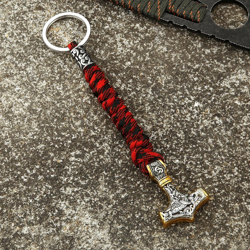 Мужской брелок-амулет Молот Тора из нержавеющей стали | Украшения и аксессуары