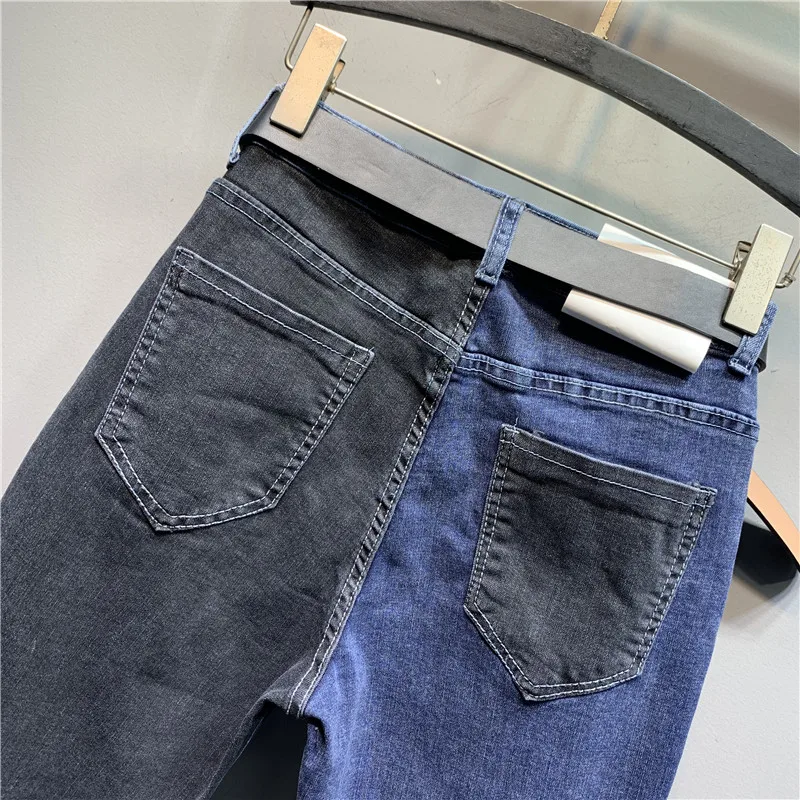 

Spring 2021 New Heavy Cute Cartoon Embroidered Jeans Personality Student Harem Trouser Women Slim Denim Pants with Belt