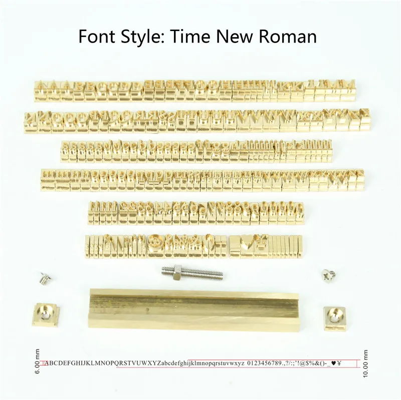 Time New Roman Время новые римские/microsoft/написанная курсивом Т-образный гибкий тиснения буквы, 184 шт./компл. Лопата кожи машины изготовления на заказ номер/алфавит - Цвет: Time New Roman