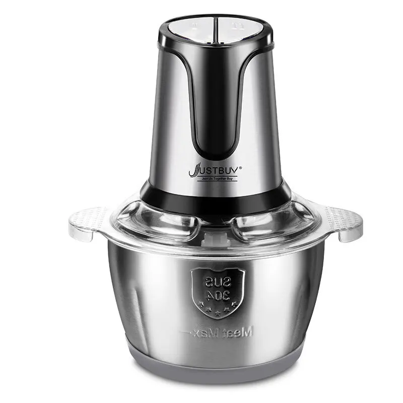 

2 скорости 500W 2L Ёмкость электрическая мясорубка домашняя Мясорубка Еда процессор перемешать овощи