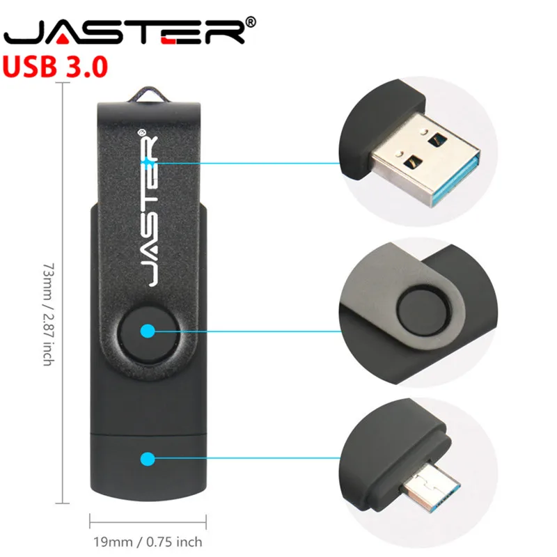 Флэш накопитель JASTER USB 3 0 OTG 16 ГБ/32 ГБ|USB флэш-накопители| |
