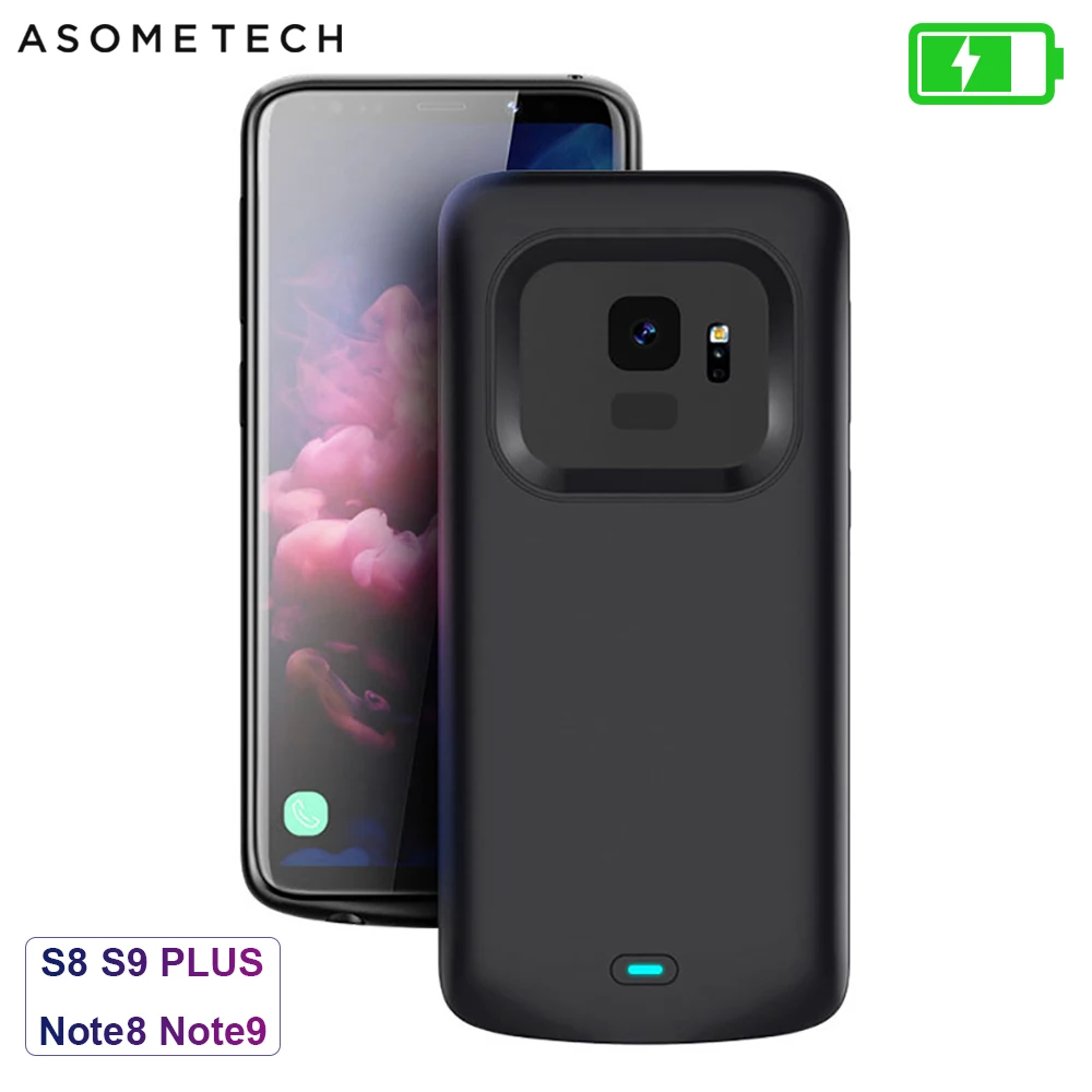 Чехол с зарядным устройством для Samsung Galaxy S9 S8 Plus умный чехол внешним