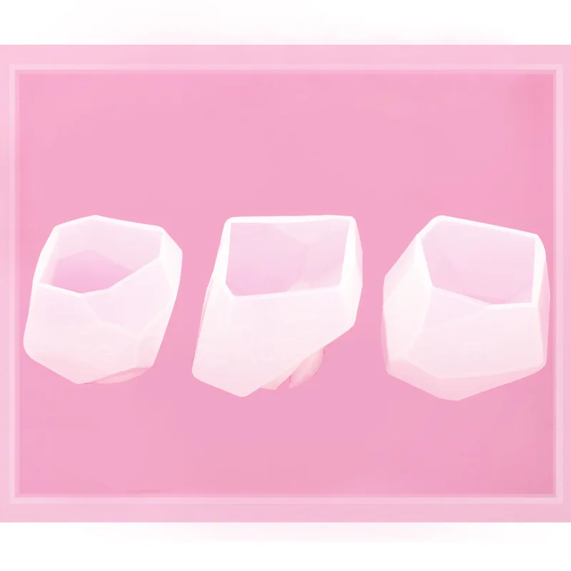 3D из камней правильной геометрической формы форма силиконовая для свеч DIY