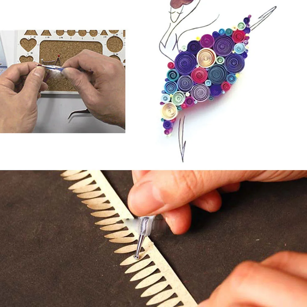 5 шт./компл. перо для тиснения ногтей деревянный шариковый стилус инструмент