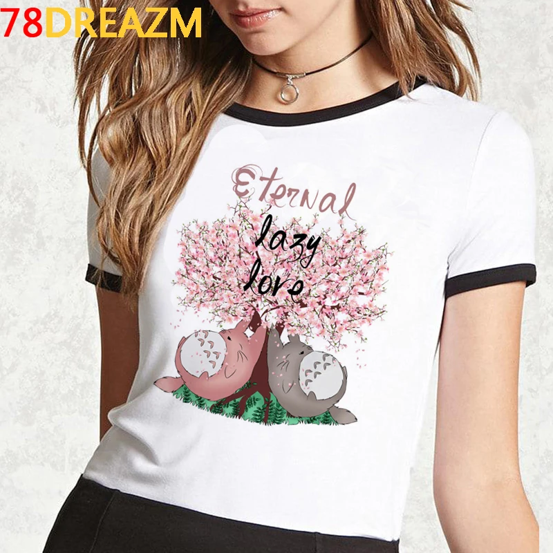 

Studio Ghibli Totoro summer top female casual japanese tumblr couple grunge t-shirt graphic tees women