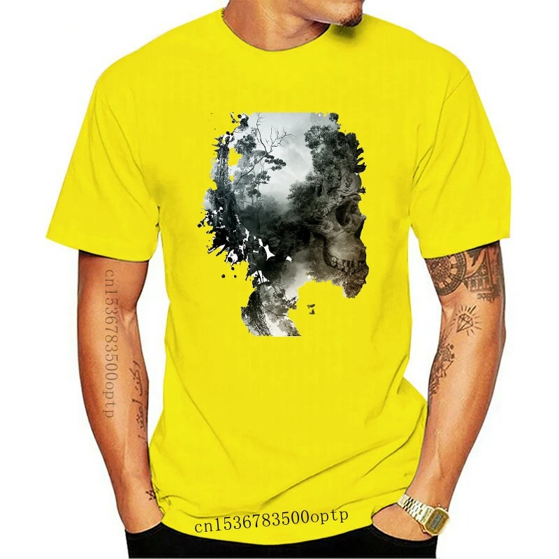 

New Unique Tee-Shirts Wholesale Forest Occult Skull Brand Men T Shirts