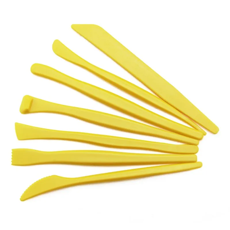 

Pottery tools plastic 7-piece set of soft clay DIY sculpture clay sculpture tools face sculpture hand-made doll making tools