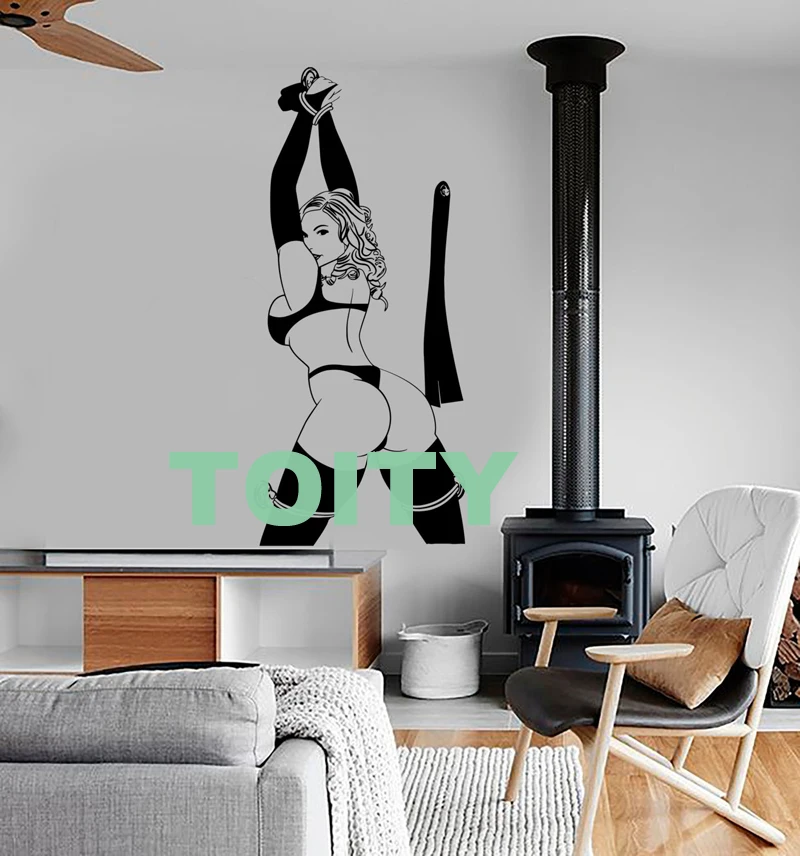 H129cm x W57cm 29 дизайнов Горячая сексуальная девушка Наклейка на стену Pin Up плакат Красивая Женская тела виниловая наклейка домашний декор интерьера в общежитии художественная Фреска - Цвет: H129cm x W57cm