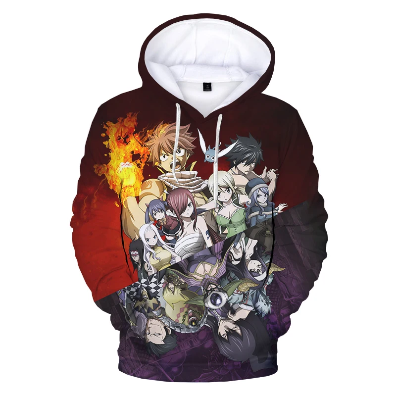 

2021 New Fairy Tail 3D Print Hoodie Sweatshirts Men Women Fashion Casual Cartoon Pullover Harajuku Streetwear Anime Hoodies
