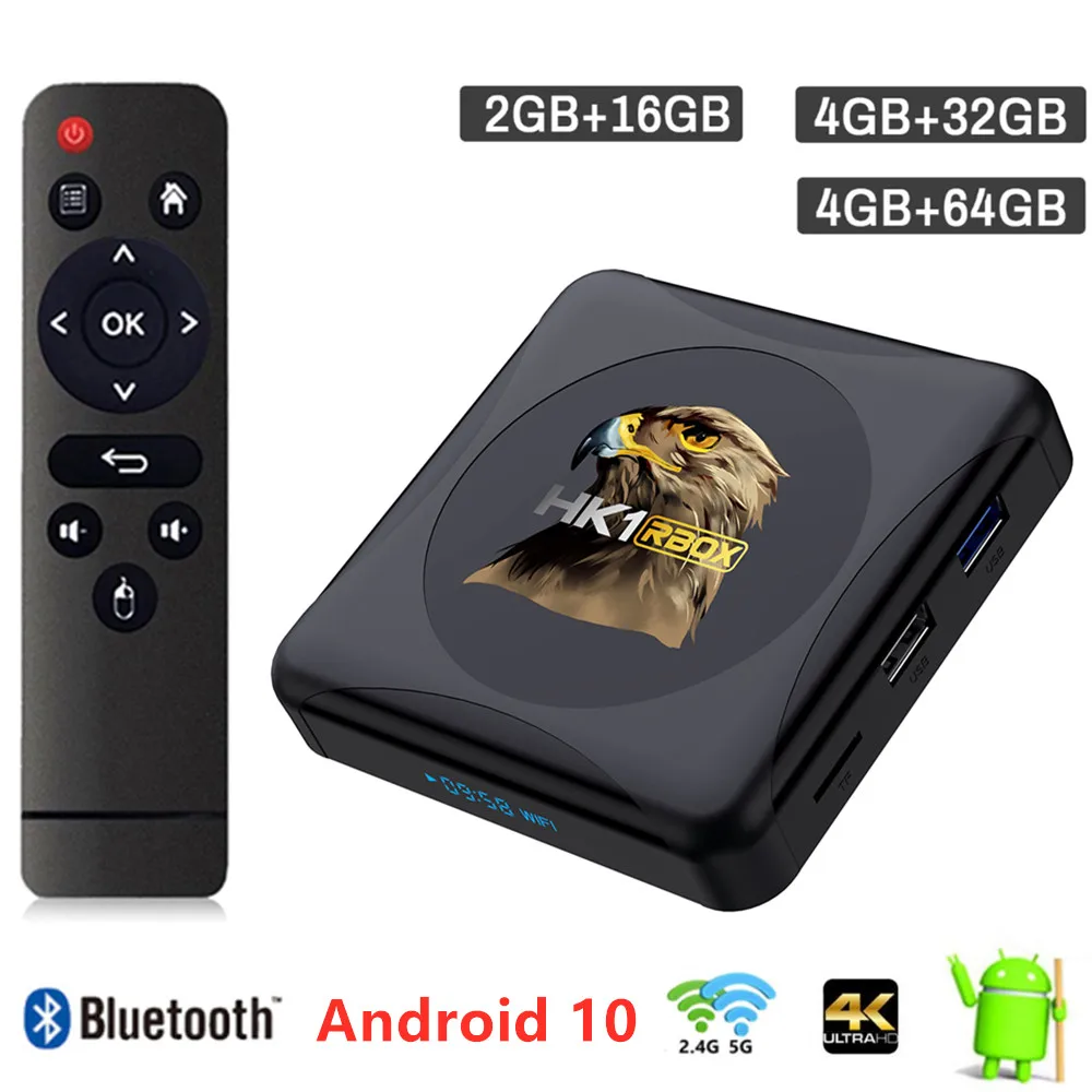 4GB 32GB 64GB RK3318 Android 10.0 Smart TV Box WiFi 2.4G&5G Set Top Box 4K Youtube Media Player Support Bluetooth 4.0 M3U