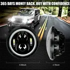 Фара головного света для мотоцикла, 7 дюймов, H4-H13, светодиодная, с угловым глазом, для Davidson, Honda, Yamaha, Jeep, мотоцикла