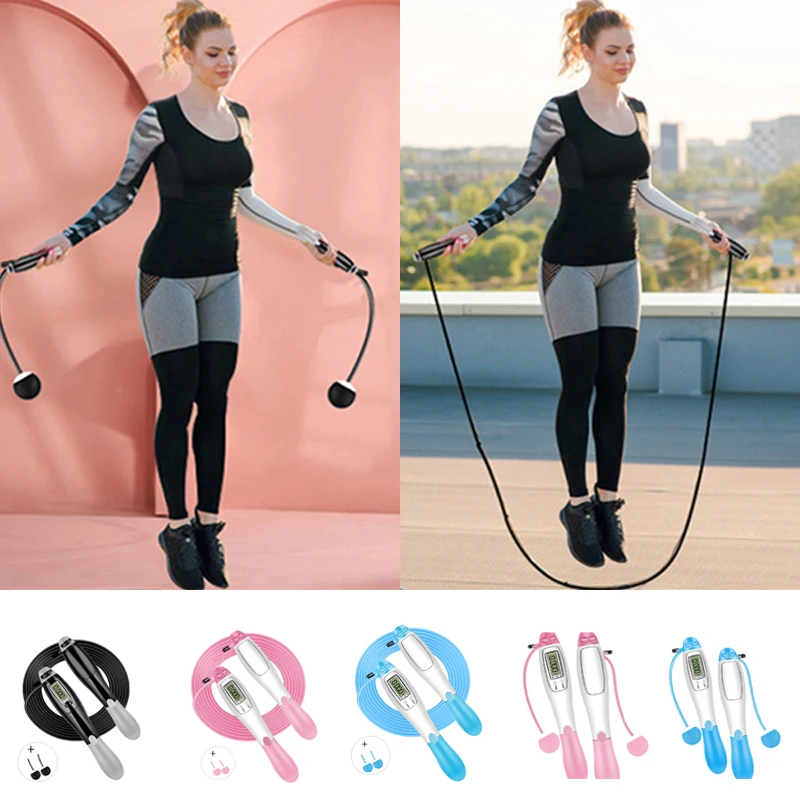 

Smart Electronic Digital wireless Skip Rope AntiSlip Handle Workout Jumping Training Fitness Body Building Exercise Jumping Rope