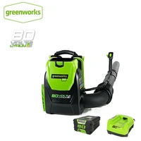 greenworks lithium battery cordless leaf blower dust collector 80v 800w high power electric deciduous clean free return