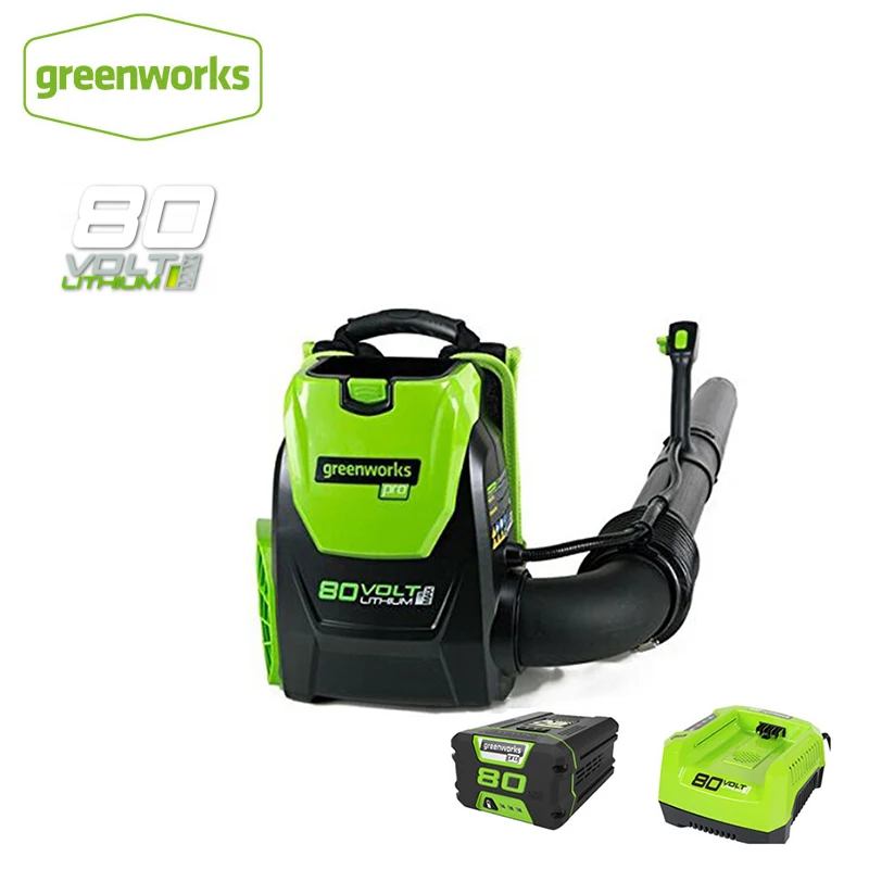 Greenworks литиевая батарея Аккумуляторный лист воздуходувка пылесборник 80 в 800 Вт