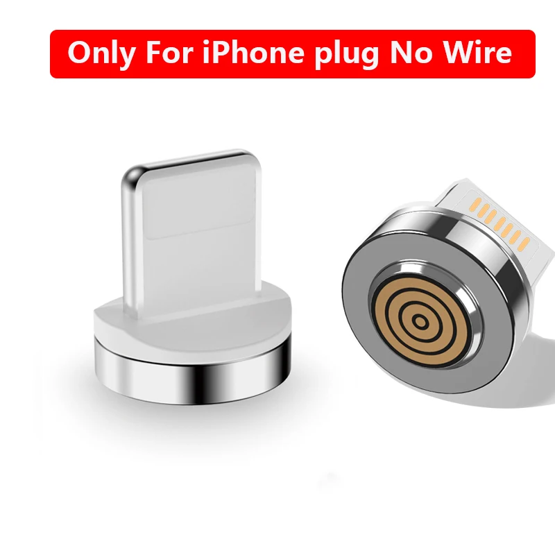 Only ISO Plug Магнитный кабель 3A Micro Usb кабель для быстрой зарядки телефона Usb кабель для передачи данных type-C магнитное зарядное устройство Usb-c для iPhone huawei xiaomi - Цвет: Only ISO Plug