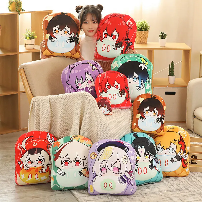 

Hot Anime Genshin Impact Dakimakura Kaedehara Kazuha Xiao Venti Zhongli Cosplay Plush Toys Kawaii Cartoon Pillow Gift For Friend