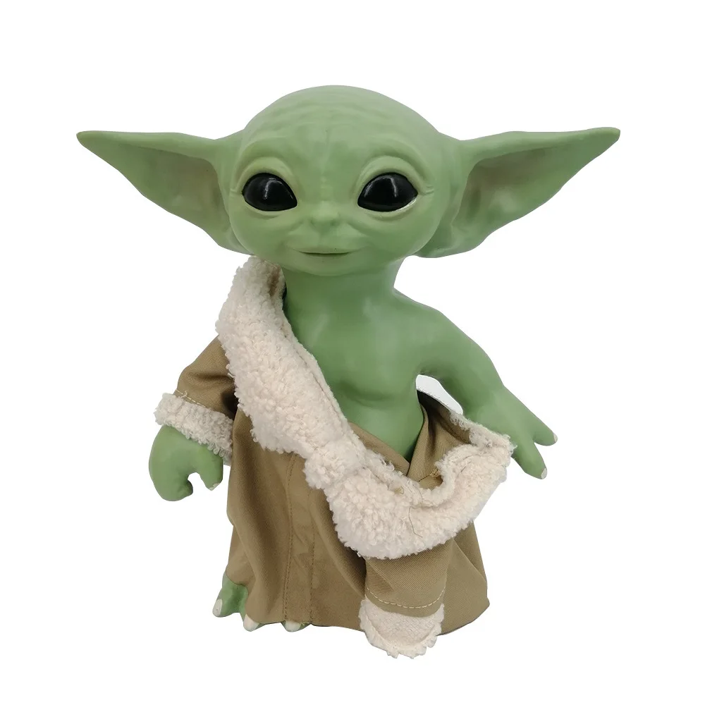 

Disney Звездные войны 27 см Baby Yoda фигурка милая кукла украшение фигурка Коллекционная модель игрушки для детей Рождественский подарок