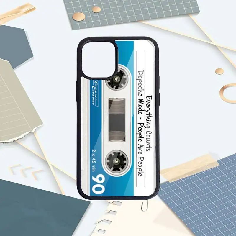 

Retro Magnetic tape Phone Case PC For iPhone 11 12 pro XS MAX 8 7 6 6S Plus X 5S SE 2020 XR