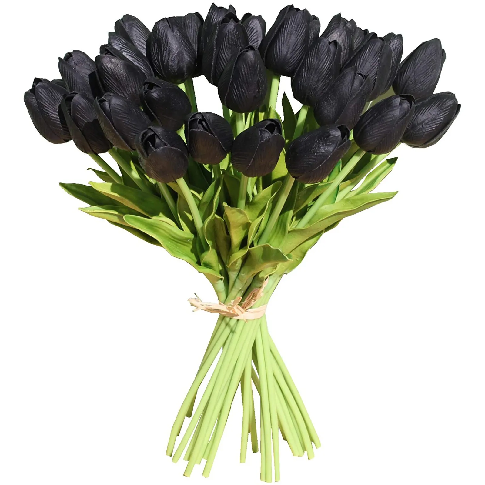 10 шт Искусственные тюльпаны искусственные черный украшения цветы дома