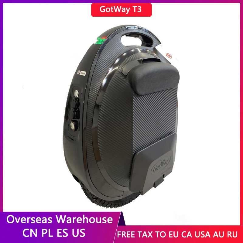 

Gotway Tesla T3 Electric Unicycle Monowheel 84V/1500WH,Bluetooth Speaker With Cut Off Button EU/US Overseas Warehouse Delivery