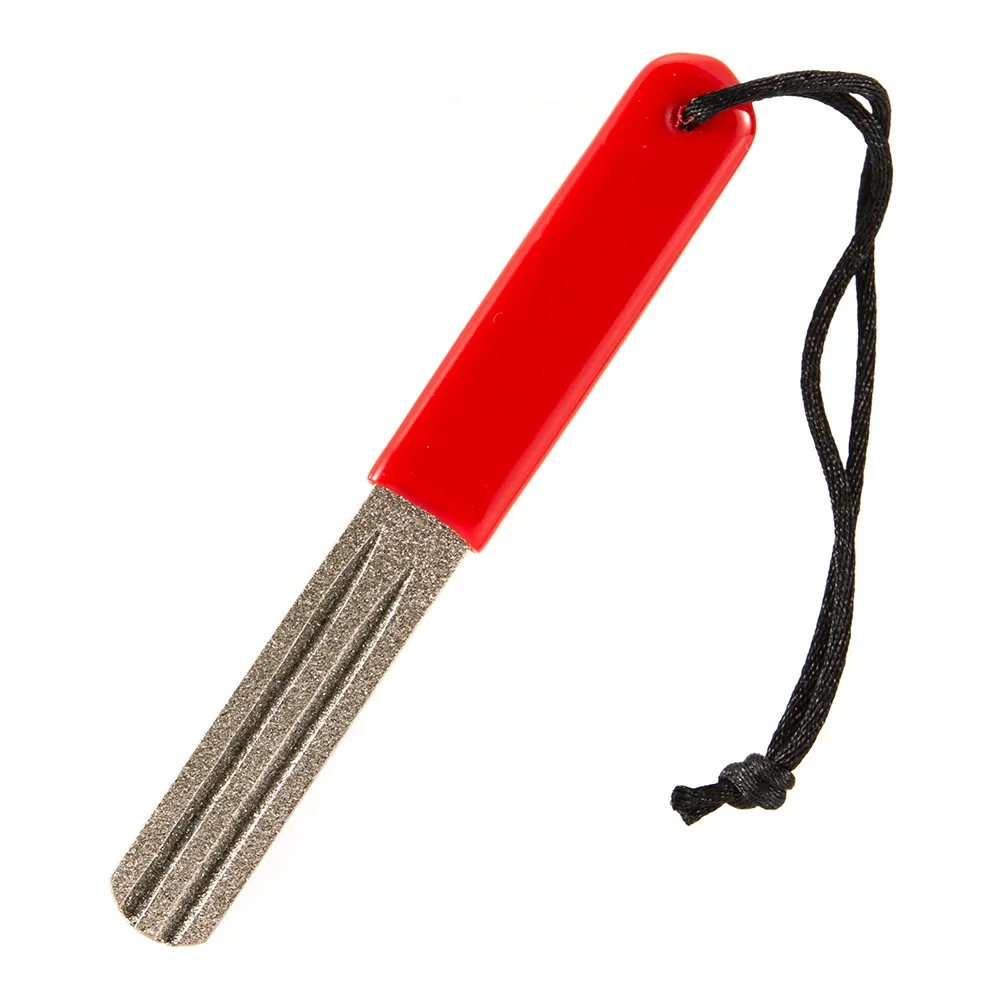 Уличная портативная Мини точилка для рыболовных крючков с двумя слотами