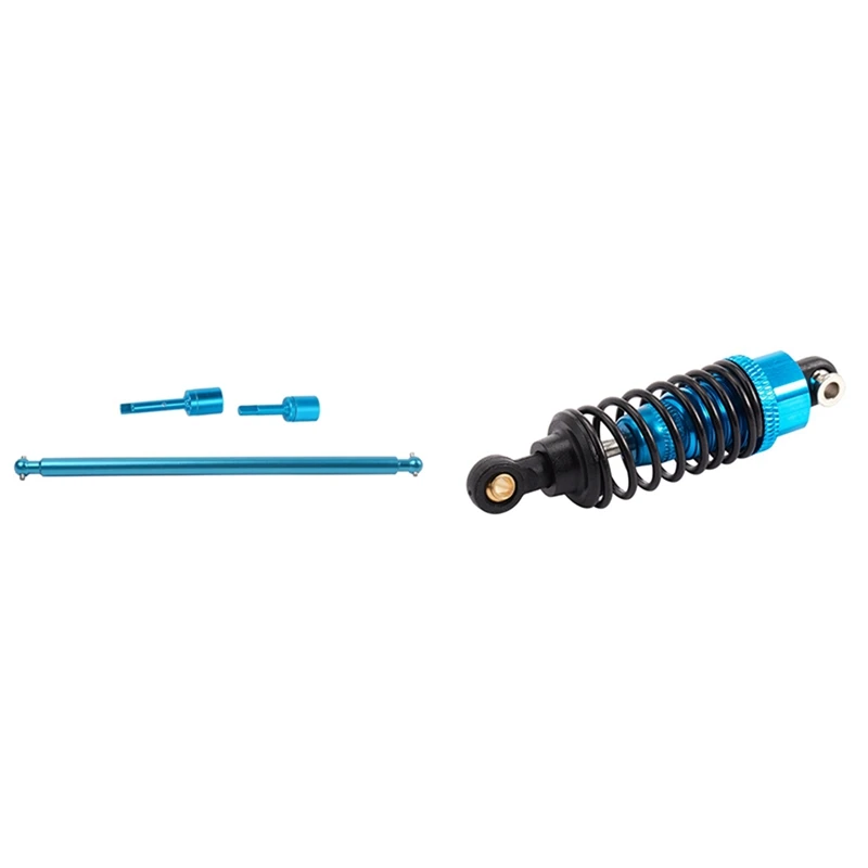 

2 Set RC Car Part: 1 Set Drive Shaft Joint Cup Set & 1 Set Aluminum Alloy Shock Absorber Damper Set
