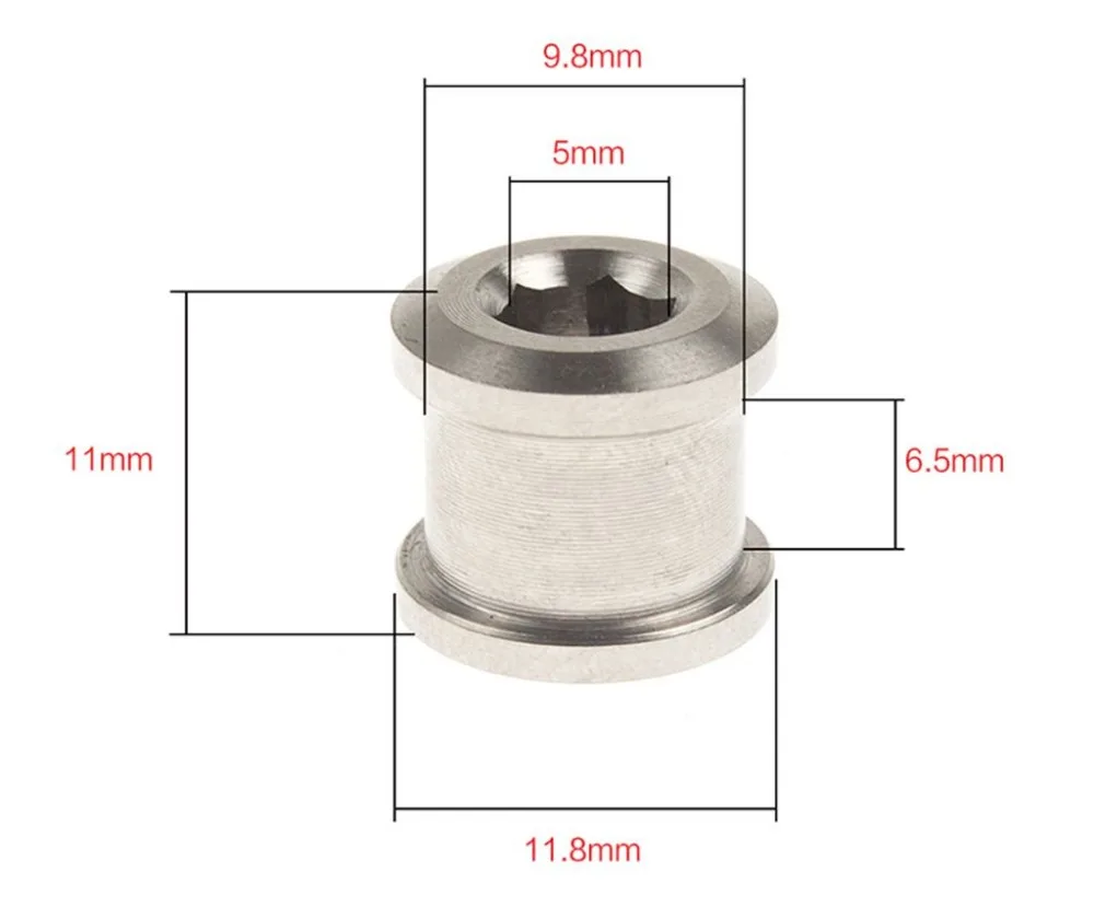 Набор титановых велосипедных колец M8 красочные болты 6 5 мм гайки пар/лот MTB для